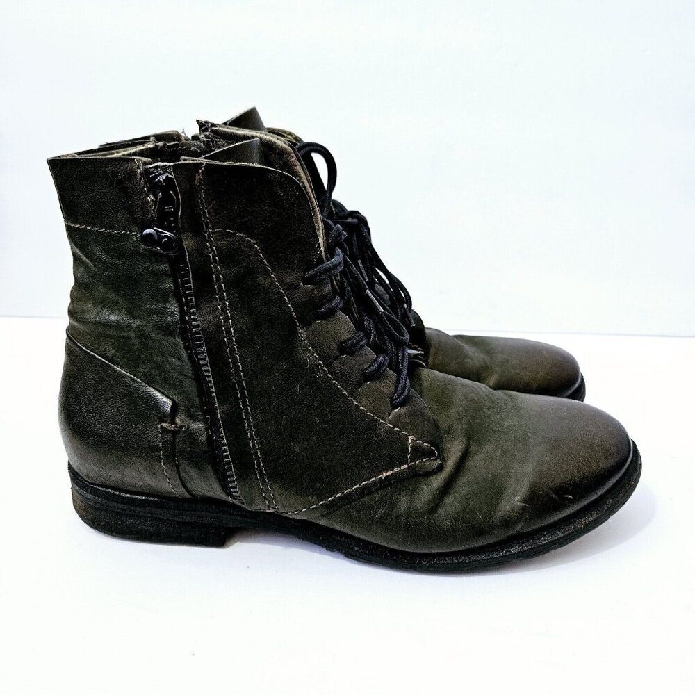 A.s.98 Green Ankle Boots